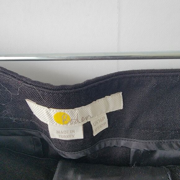 Boden womens Bi-Stretch Flared Trousers size 12P high-rise office career - Picture 7 of 8